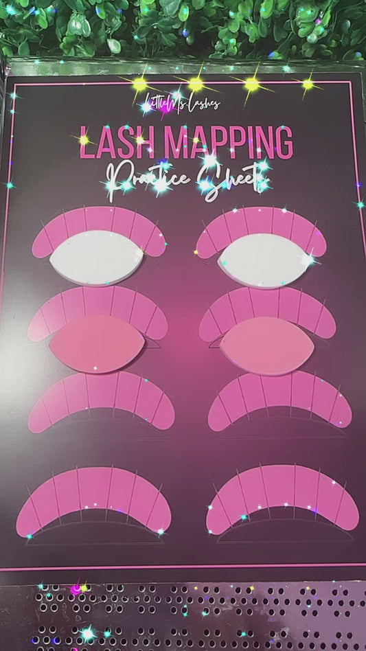 Lash mapping sheets